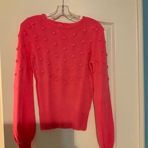 LILY PULITZER TEKLA SWEATER IN CORAL SANDS PINK